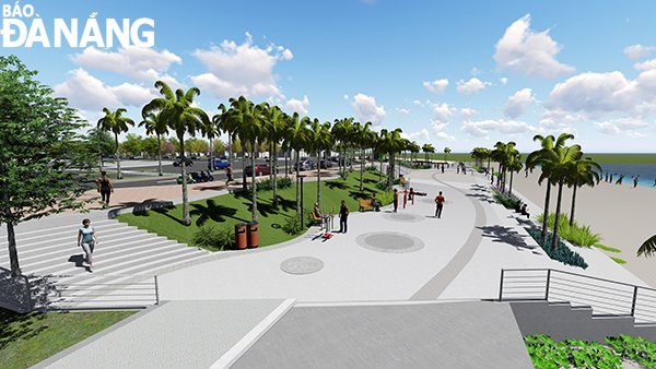 Phối cảnh dự án quảng trường biển Nguyễn Tất Thành